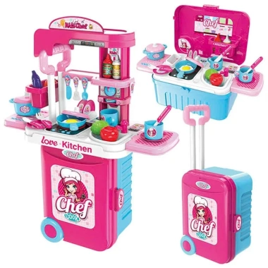 Vali Đồ Chơi 3 Trong 1 cho Bé Bác Sĩ, Đầu Bếp, Trang Điểm, Thú Cưng, Sửa Chữa, Bàn Chơi Giá 365k