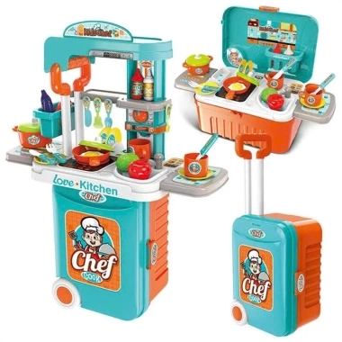 Vali Đồ Chơi 3 Trong 1 cho Bé Bác Sĩ, Đầu Bếp, Trang Điểm, Thú Cưng, Sửa Chữa, Bàn Chơi Giá 365k