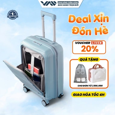 Vali Doanh Nhân VALINY VNY07 Sang Trọng Size 20/24 Chính Hãng Bánh Xe Cao Su Bảo Hành Trọn Đời - Giá Ưu Đãi 690k