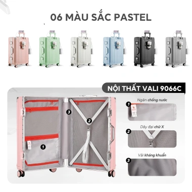Vali Du Lịch Bamozo Size 28 Cao Cấp Bo 4 Góc Chống Va Đập, Bảo Hành 5 Năm, Giá 1,320,000₫ 8