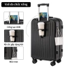 Vali Du Lịch CHARLESX 20/24 inch - ABS+PC Cao Cấp, Cổng USB, Kệ Cốc, Giá 399.000đ (Giá Gốc 506.730đ) 10