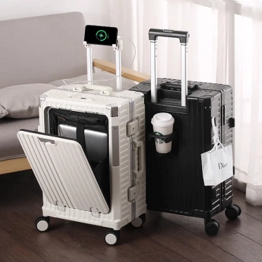 Vali du lịch DEHOME 23-16 size 20, doanh nhân kèm khay cốc và ngăn laptop - Giá ưu đãi 2.249.000₫