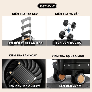VaLi du lịch JOYWAY 20/24/28 - Chống va đập, khóa TSA, bánh xe 360°, chuẩn cabin, 849.000₫ 3 VaLi du lịch JOYWAY 20/24/28 - Chống va đập, khóa TSA, bánh xe 360°, chuẩn cabin, 849.000₫ 3