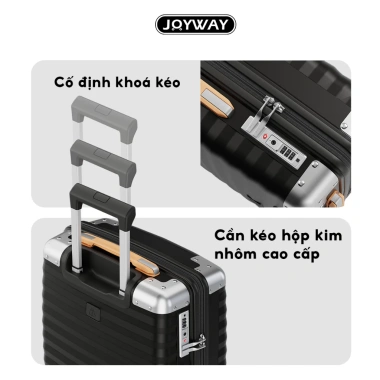 VaLi du lịch JOYWAY 20/24/28 - Chống va đập, khóa TSA, bánh xe 360°, chuẩn cabin, 849.000₫ 4 VaLi du lịch JOYWAY 20/24/28 - Chống va đập, khóa TSA, bánh xe 360°, chuẩn cabin, 849.000₫ 4
