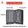 Vali du lịch Kingsun cao cấp Hộp Bọc Góc P37 Nhựa Dẻo, Khoá Kéo, Size 20/24, Bảo hành 5 năm - Giá ưu đãi 479.409 VND 6