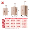 Vali du lịch Kingsun cao cấp Hộp Bọc Góc P37 Nhựa Dẻo, Khoá Kéo, Size 20/24, Bảo hành 5 năm - Giá ưu đãi 479.409 VND 7