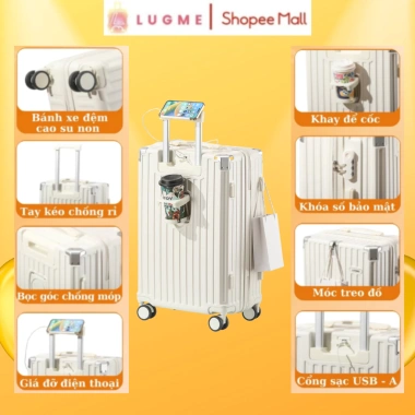 Vali Du Lịch LUGME LME 01 Size 20/24/28 Chống Xước Bo Góc Chống Va Đập Bảo Hành 5 Năm Giá Ưu Đãi 498.000 VND 2 Vali Du Lịch LUGME LME 01 Size 20/24/28 Chống Xước Bo Góc Chống Va Đập Bảo Hành 5 Năm Giá Ưu Đãi 498.000 VND 2
