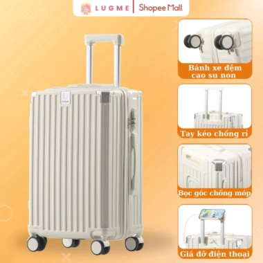 Vali Du Lịch LUGME LME 01 Size 20/24/28 Chống Xước Bo Góc Chống Va Đập Bảo Hành 5 Năm Giá Ưu Đãi 498.000 VND