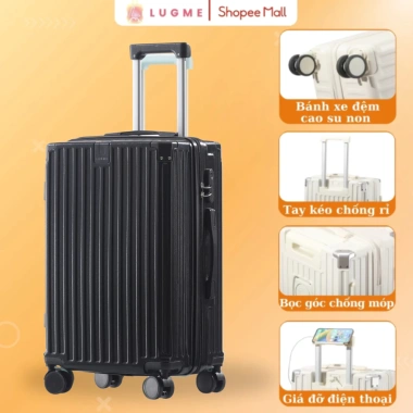 Vali Du Lịch LUGME LME 01 Size 20/24/28 Chống Xước Bo Góc Chống Va Đập Bảo Hành 5 Năm Giá Ưu Đãi 498.000 VND