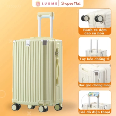 Vali Du Lịch LUGME LME 01 Size 20/24/28 Chống Xước Bo Góc Chống Va Đập Bảo Hành 5 Năm Giá Ưu Đãi 498.000 VND