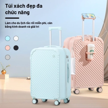 Vali Du Lịch TIYFIY 803 Cao Cấp 20/24/28 nhựa ABS+PC, khóa kéo an toàn, chống bể vỡ, bảo hành 5 năm - Giá 519.000 VND