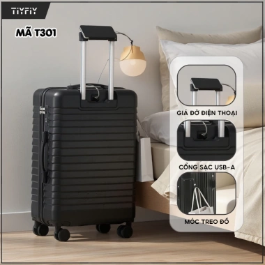 Vali Du Lịch TIYFIY 803 Cao Cấp 20/24/28 nhựa ABS+PC, khóa kéo an toàn, chống bể vỡ, bảo hành 5 năm - Giá 519.000 VND