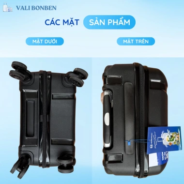 Vali Hùng Phát 20/25 inch Nhựa PP Bền Đẹp Kéo Du Lịch Thời Trang, Bảo Hành 2 Năm, 499.000đ