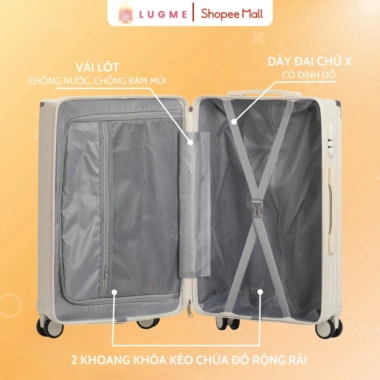Vali Kéo Du Lịch LUGME LME 02 Size 26 Bọc Góc Chống Va Đập Bảo Hành 5 Năm 718k 5 Vali Kéo Du Lịch LUGME LME 02 Size 26 Bọc Góc Chống Va Đập Bảo Hành 5 Năm 718k 5