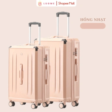 Vali Kéo Du Lịch LUGME LME 02 Size 26 Bọc Góc Chống Va Đập Bảo Hành 5 Năm 718k