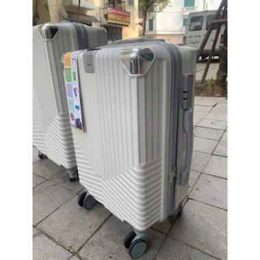 Vali Kéo Du Lịch Nhựa ABS 20‑24 Inch, Có Cốc, Chống Va Đập, Khóa Số TSA, 4 Bánh Xe 360° Giá 325k 9