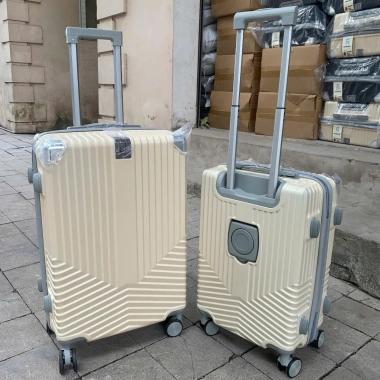 Vali Kéo Du Lịch Nhựa ABS 20‑24 Inch, Có Cốc, Chống Va Đập, Khóa Số TSA, 4 Bánh Xe 360° Giá 325k 10
