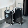 Vali kéo du lịch nhựa dẻo, ốp góc inox, móc treo, khay nước, tặng túi giày 6