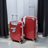 Vali kéo du lịch nhựa dẻo, ốp góc inox, móc treo, khay nước, tặng túi giày 9