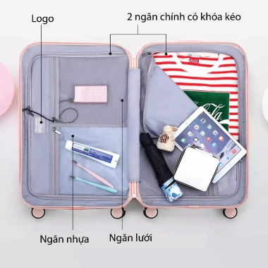 Vali kéo du lịch Roaming 20 inch - Bánh xe xoay 360, Khóa TSA, Bảo hành 5 năm - 1.567.500₫