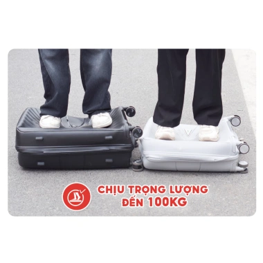 Vali kéo du lịch SUNNY PICA nhựa PP chống vỡ 28-24-20 inch xách tay, kí gửi - 699.000₫