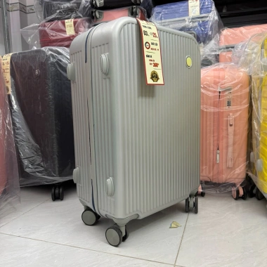 Vali Kéo Du Lịch Xám Bạc Góc Tròn 20/24 Siêu Nhẹ Chống Bể Kiểu Dáng Năng Động - Giá Tận Xưởng 297.000đ 5