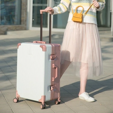 Vali kéo khung nhôm du lịch cao cấp 20-24 inch, khóa sập, chống vỡ, chống trộm - Giá 649.000 VND 3