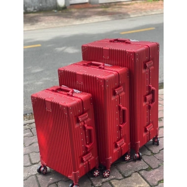 Vali kéo khung nhôm du lịch cao cấp 20-24 inch, khóa sập, chống vỡ, chống trộm - Giá 649.000 VND 7