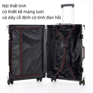 Vali Kéo Size 20/24/28 Khung Nhôm Nhựa PC Khóa TSA Chống Rạch Vân Nhám 712.080₫