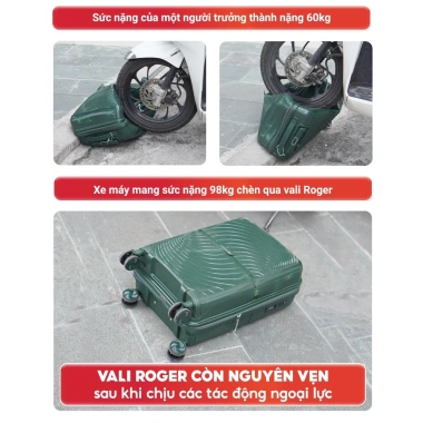 Vali kéo Sunny Roger 20 inch nhựa PP - bền đẹp, bảo hành 10 năm - VHL x Sunnyvali