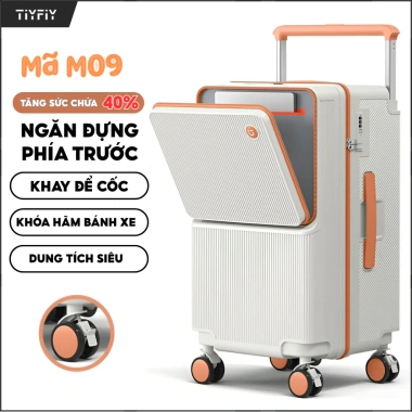 Vali kéo TIYFIY M09 size 20/26 nhựa ABS+PC cao cấp mở rộng ngăn trước 1.190.000₫ 9
