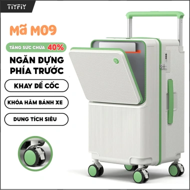 Vali kéo TIYFIY M09 size 20/26 nhựa ABS+PC cao cấp mở rộng ngăn trước 1.190.000₫ 10