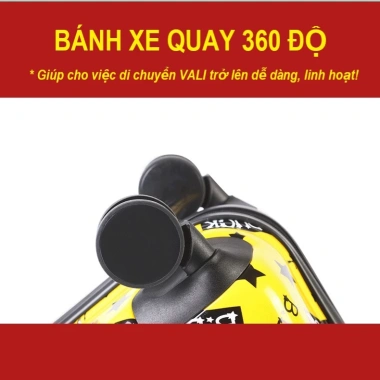 Vali kéo Vịt B.Duck chính hãng cho bé trai, bé gái - Size 20-24 inch, giảm giá