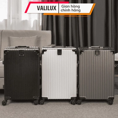 Vali Khung Nhôm Khóa Sập 20-24, chống vỡ xước, kéo ABS bọc góc cao cấp, đàn hồi bền đẹp 488.000đ