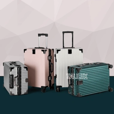 Vali Khung Nhôm Khóa Sập 20-24, chống vỡ xước, kéo ABS bọc góc cao cấp, đàn hồi bền đẹp 488.000đ