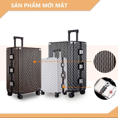 Vali Khung Nhôm KN2.401 20‑24 inch Cao Cấp, Đủ Cho Công Tác Du Lịch, Mang Lên Máy Bay - 299.000 6