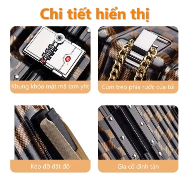 Vali Khung Nhôm KN2.401 20‑24 inch Cao Cấp, Đủ Cho Công Tác Du Lịch, Mang Lên Máy Bay - 299.000 9