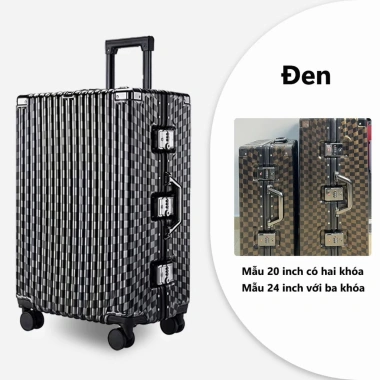 Vali Khung Nhôm KN2.401 20‑24 inch Cao Cấp, Đủ Cho Công Tác Du Lịch, Mang Lên Máy Bay - 299.000 10