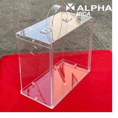 Vali Mica Cắm Hoa Trong Suốt - Hộp Quà Đẳng cấp, Giỏ Hoa Mica, Giá 125.000₫