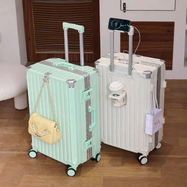 Vali Nhựa ABS 20/24/28 Inch - Giá Rẻ, Bọc Góc Nhôm Chống Bể, Siêu Bền, Du Lịch Công Tác