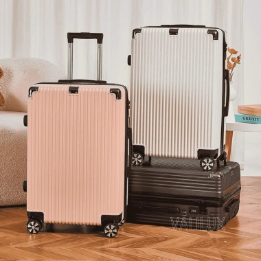 Vali Nhựa ABS Bo Góc Kim Loại Chịu Lực, Khóa Bảo Mật, Chống Va Đập Size 20-24 - DVN Cao Cấp Bền Bỉ 6