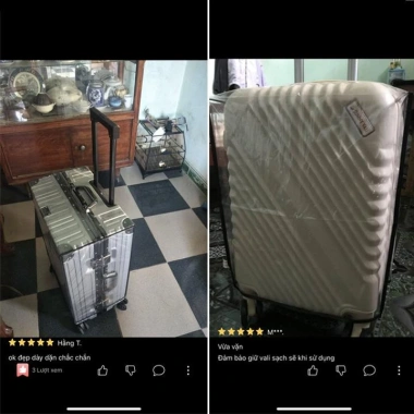 Vali nhựa trong suốt có viền cao cấp K501 - đa size 18-30 inch, giảm giá 50.900₫ 6