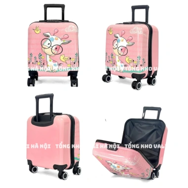 Vali Trẻ Em Nhựa PP Size 18 Chống Bể Vỡ, Siêu Bền, Nhiều Mẫu Hoạt Hình Cao Cấp Cho Bé Trai & Bé Gái