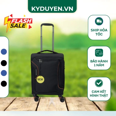 Vali Vải Du Lịch MINI LEAVES KING 19 Cabin - Bánh Đôi Xoay 360°, Chống Thấm, Nhẹ Bền Kỳ Duyên