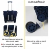 Vali vải gấp gọn DUFANXI 3 tầng bánh xe kéo, chống thấm nước, giảm giá 600k 2