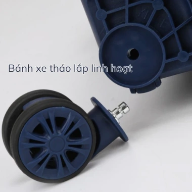 Vali vải gấp gọn DUFANXI 3 tầng bánh xe kéo, chống thấm nước, giảm giá 600k 4