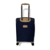 Vali Vải LEAVES 9.068 KING 20 Navy Vàng Đồng, Khóa Số An Toàn, Bánh Xe Kép 360 độ 2