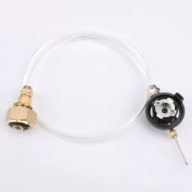 Van chiết bơm nạp khí gas dài cho bình gas mini - Chuyên dụng dã ngoại, cắm trại, giao hàng miễn phí, giảm giá 105k 5