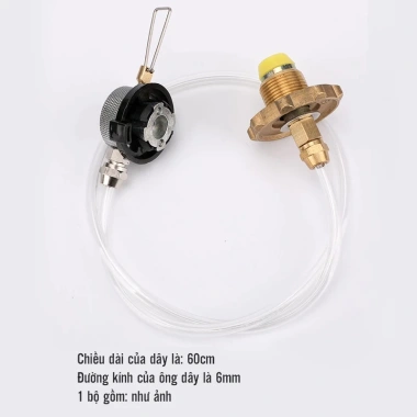 Van chiết bơm nạp khí gas dài cho bình gas mini - Chuyên dụng dã ngoại, cắm trại, giao hàng miễn phí, giảm giá 105k 7