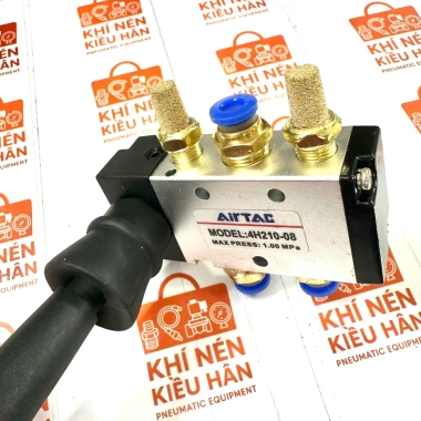 Van gạt tay khí nén 4H210-08 giá xưởng kèm cút nối, giảm âm - Chỉ 82.950 VND 3